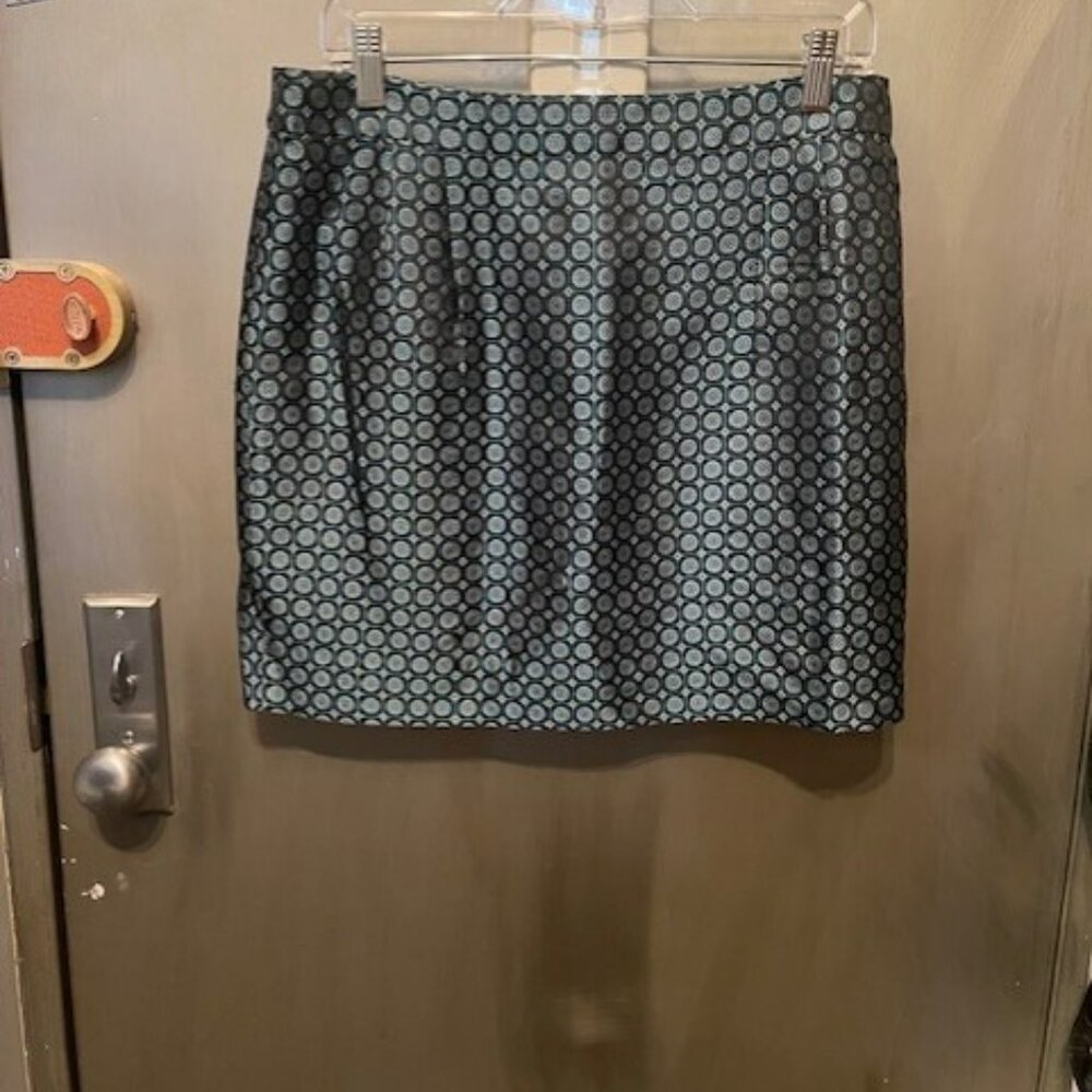 J. Crew Collection retro jade foulard silk mini skirt - Picture 12 of 16